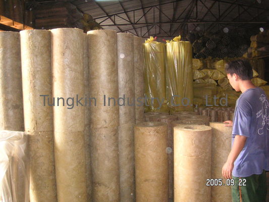 วัสดุป้องกันเสียงรบกวน stonewool Pipe Insulation High Density